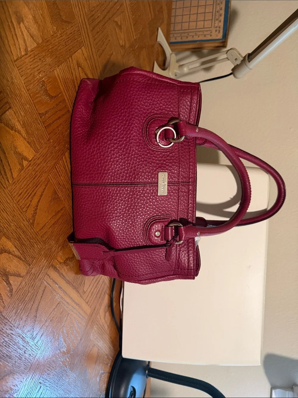Cole Haan Pebbled Leather Shoulder Bag - Fuchsia